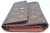 Authentic Louis Vuitton Monogram Porte Tresor International M61215 Wallet K5870