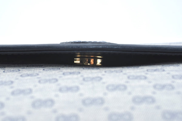 Authentic GUCCI Micro GG PVC Leather Shoulder Cross Body Bag Navy Blue K5871