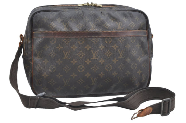Auth Louis Vuitton Monogram Reporter GM Shoulder Cross Bag M45252 LV Junk K5872