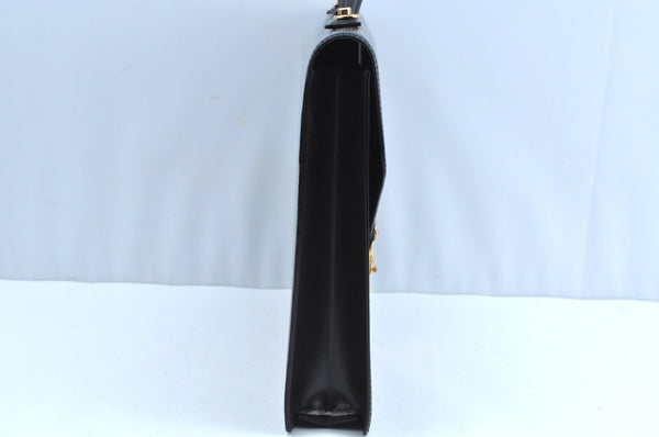 Auth Louis Vuitton Epi Porte Documents Bandouliere Briefcase M54462 Black K5875