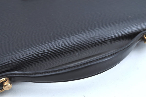 Auth Louis Vuitton Epi Porte Documents Bandouliere Briefcase M54462 Black K5875