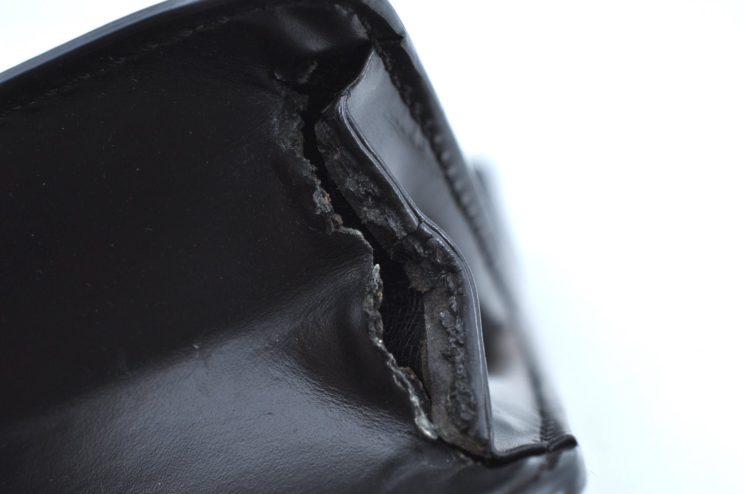 Auth Louis Vuitton Epi Porte Documents Bandouliere Briefcase M54462 Black K5875