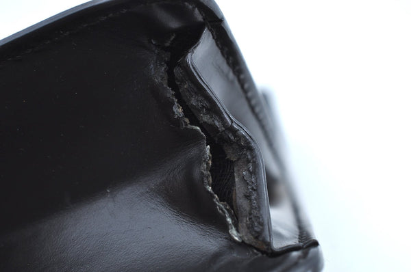 Auth Louis Vuitton Epi Porte Documents Bandouliere Briefcase M54462 Black K5875