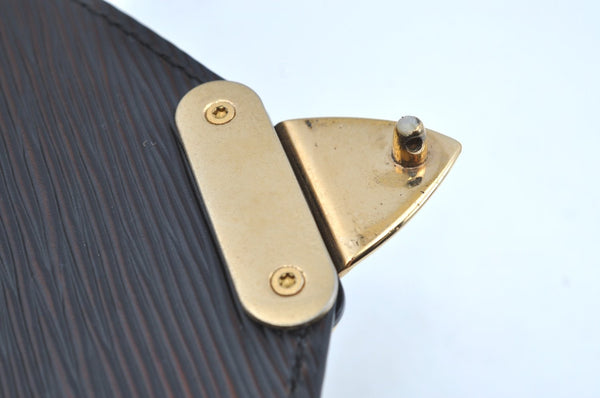 Auth Louis Vuitton Epi Porte Documents Bandouliere Briefcase M54462 Black K5875