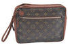 Authentic Louis Vuitton Monogram Pochette Sport Clutch Bag Old Model Junk K5878