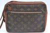 Authentic Louis Vuitton Monogram Pochette Sport Clutch Bag Old Model Junk K5878