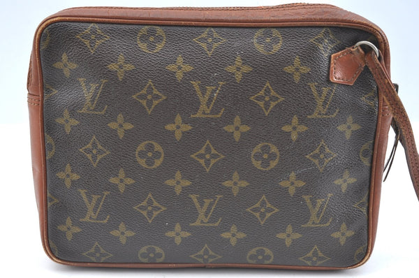 Authentic Louis Vuitton Monogram Pochette Sport Clutch Bag Old Model Junk K5878