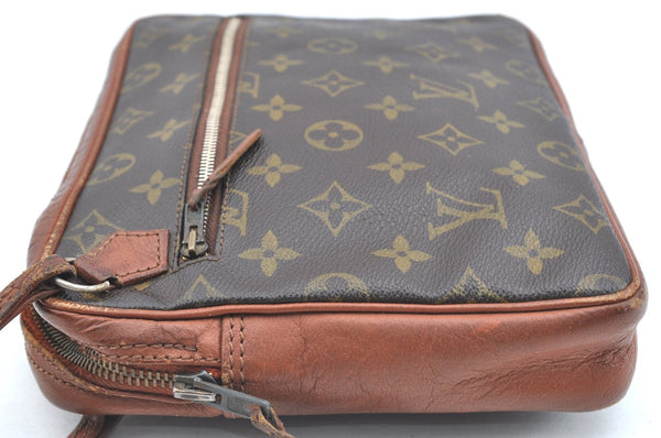 Authentic Louis Vuitton Monogram Pochette Sport Clutch Bag Old Model Junk K5878