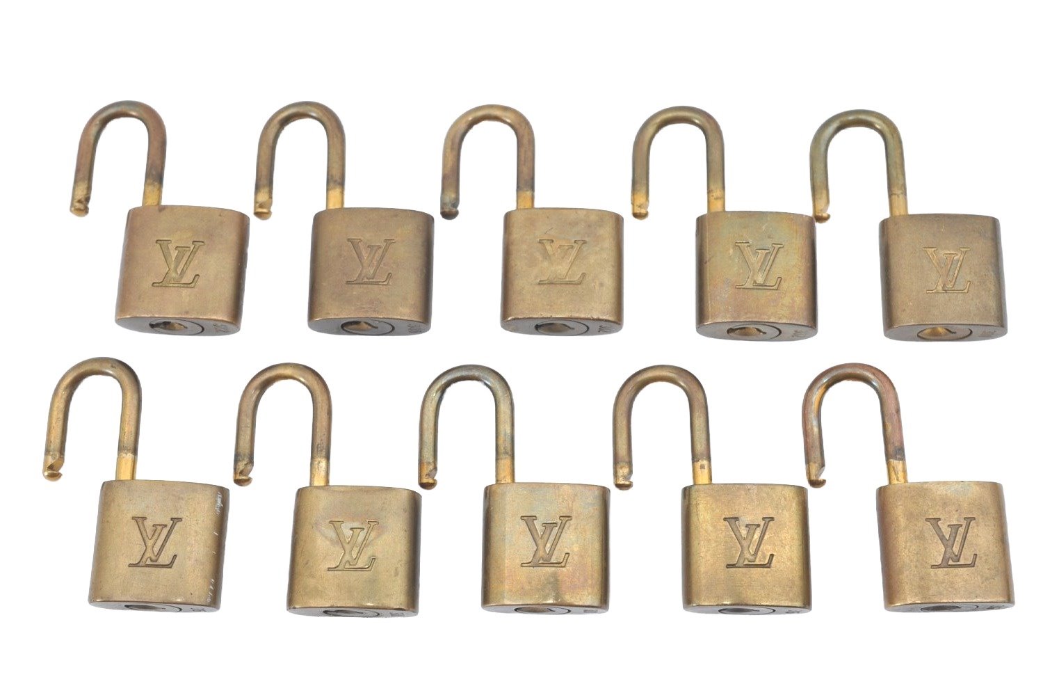 Authentic Louis Vuitton Padlock Gold 10Set LV K5882