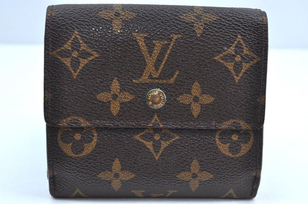 Authentic Louis Vuitton Monogram M61652 Porte Monnaie Billet Carte Credit K5886