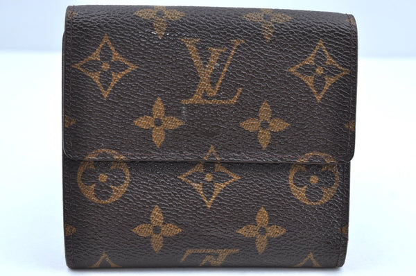 Authentic Louis Vuitton Monogram M61652 Porte Monnaie Billet Carte Credit K5886