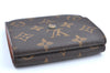 Authentic Louis Vuitton Monogram M61652 Porte Monnaie Billet Carte Credit K5886