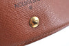 Authentic Louis Vuitton Monogram M61652 Porte Monnaie Billet Carte Credit K5886