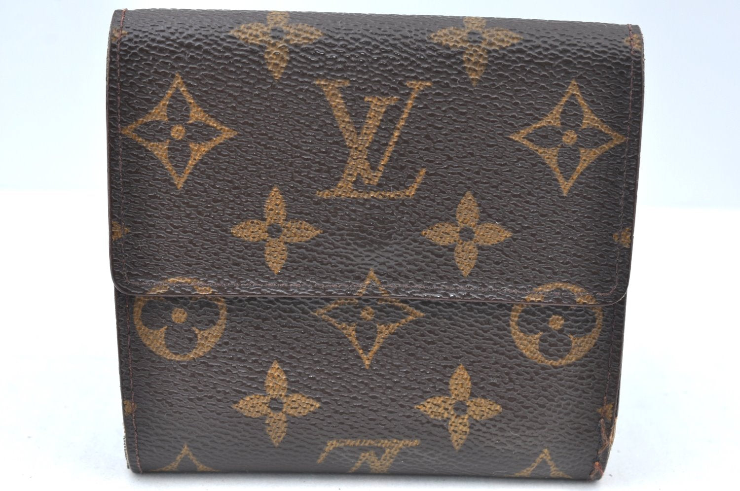 Authentic Louis Vuitton Monogram M61652 Porte Monnaie Billet Carte Credit K5888