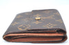 Authentic Louis Vuitton Monogram M61652 Porte Monnaie Billet Carte Credit K5888