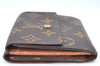 Authentic Louis Vuitton Monogram M61652 Porte Monnaie Billet Carte Credit K5888