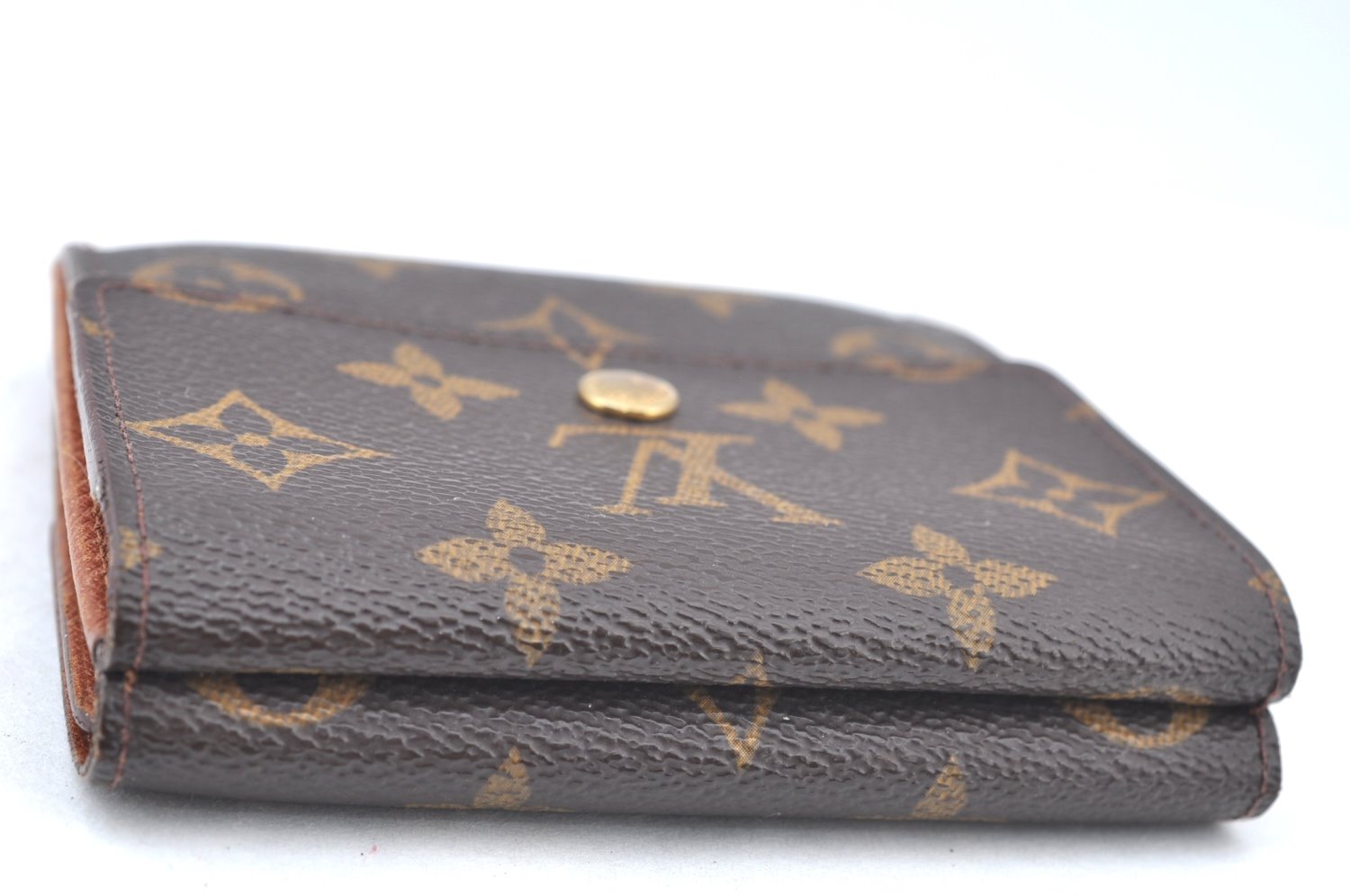 Authentic Louis Vuitton Monogram M61652 Porte Monnaie Billet Carte Credit K5888