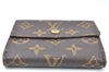 Authentic Louis Vuitton Monogram M61652 Porte Monnaie Billet Carte Credit K5888