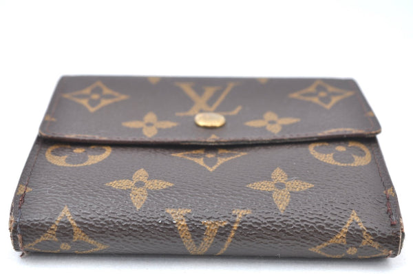 Authentic Louis Vuitton Monogram M61652 Porte Monnaie Billet Carte Credit K5888