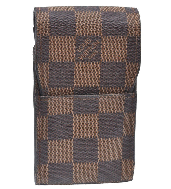 Authentic Louis Vuitton Damier Etui Cigarette Case N63024 LV K5889