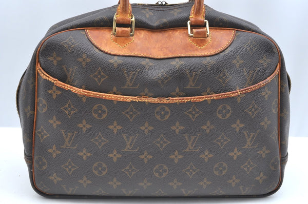 Authentic Louis Vuitton Monogram Deauville Hand Bag M47270 LV Junk K5891