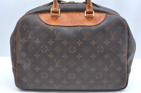 Authentic Louis Vuitton Monogram Deauville Hand Bag M47270 LV Junk K5891