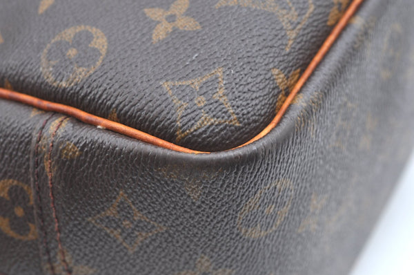 Authentic Louis Vuitton Monogram Deauville Hand Bag M47270 LV Junk K5891