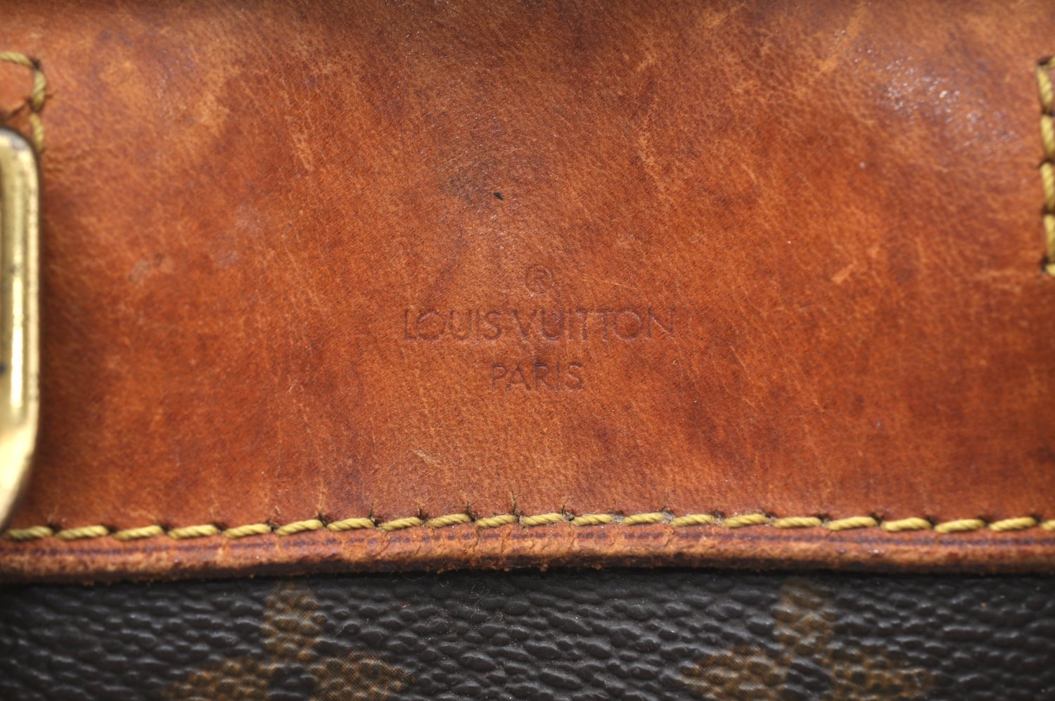 Authentic Louis Vuitton Monogram Deauville Hand Bag M47270 LV Junk K5891