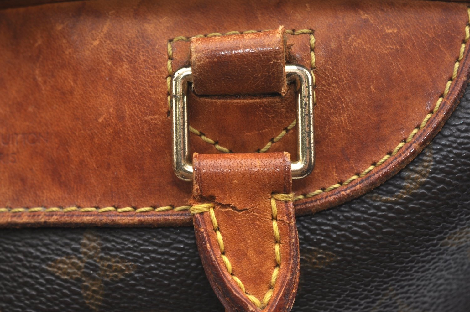 Authentic Louis Vuitton Monogram Deauville Hand Bag M47270 LV Junk K5891