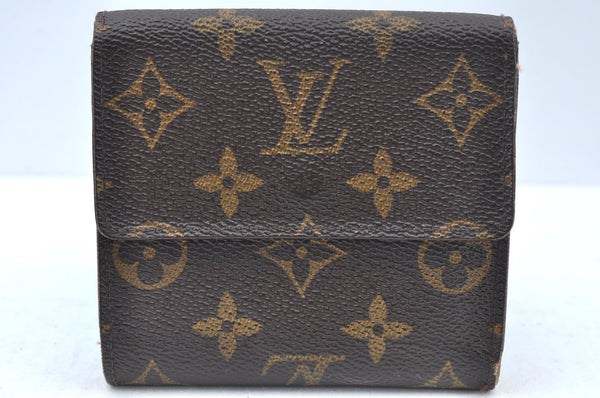 Authentic Louis Vuitton Monogram M61652 Porte Monnaie Billet Carte Credit K5893