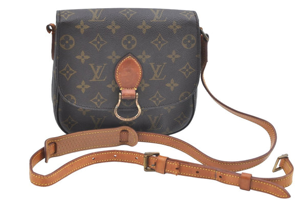 Auth Louis Vuitton Monogram Saint Cloud MM M51243 Shoulder Cross Bag Junk K5894