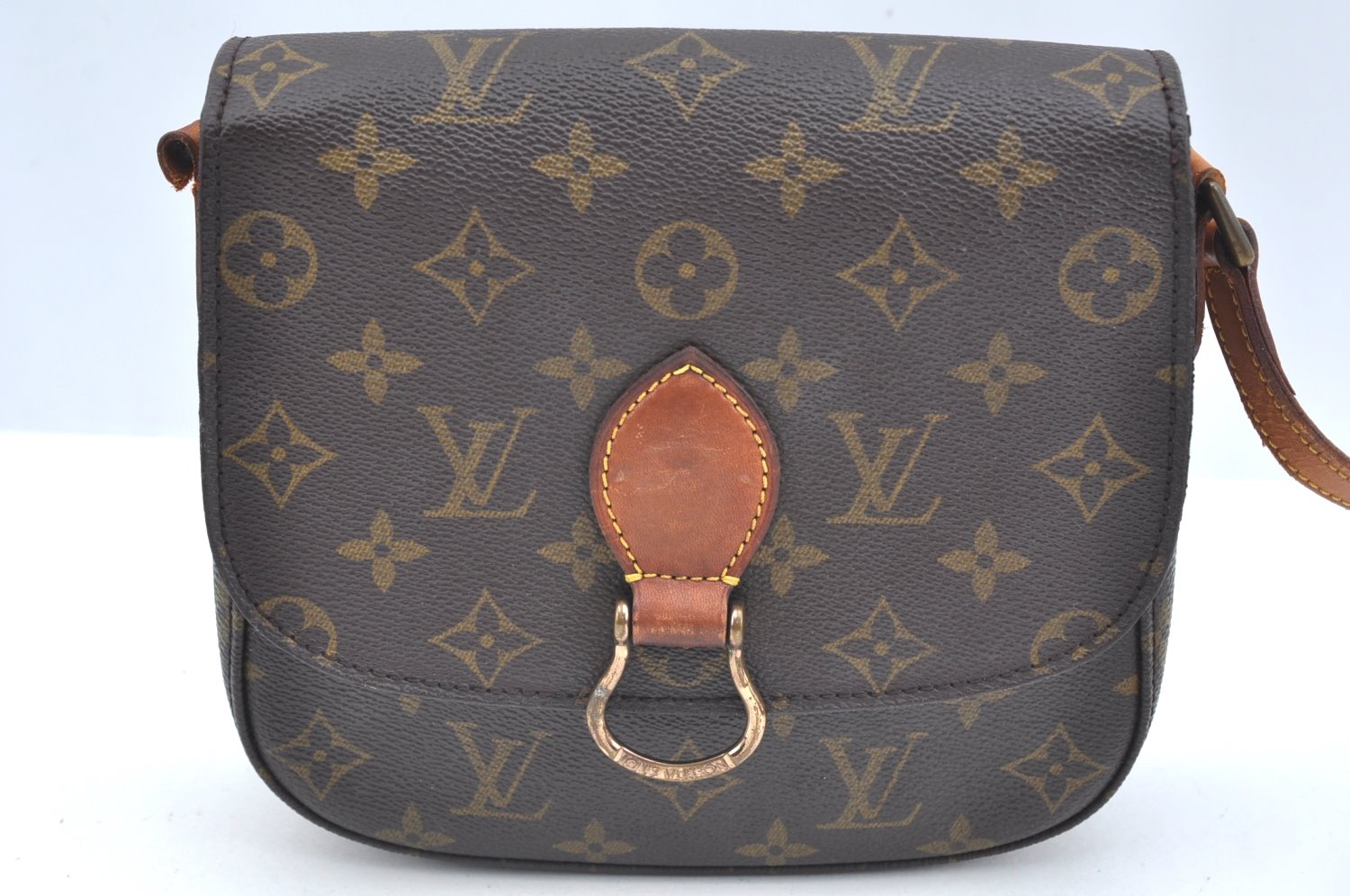 Auth Louis Vuitton Monogram Saint Cloud MM M51243 Shoulder Cross Bag Junk K5894