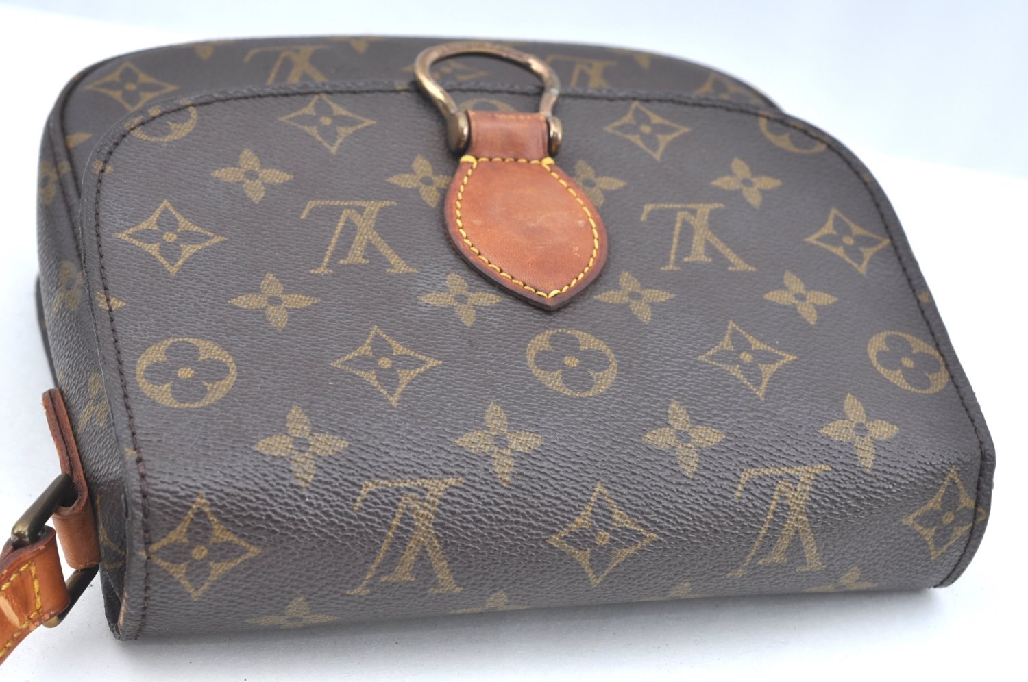 Auth Louis Vuitton Monogram Saint Cloud MM M51243 Shoulder Cross Bag Junk K5894