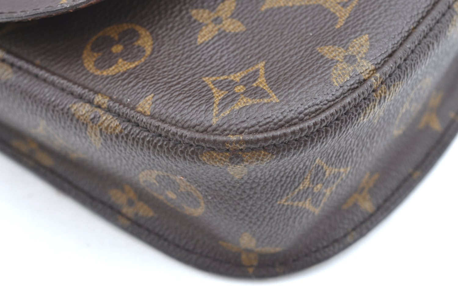 Auth Louis Vuitton Monogram Saint Cloud MM M51243 Shoulder Cross Bag Junk K5894