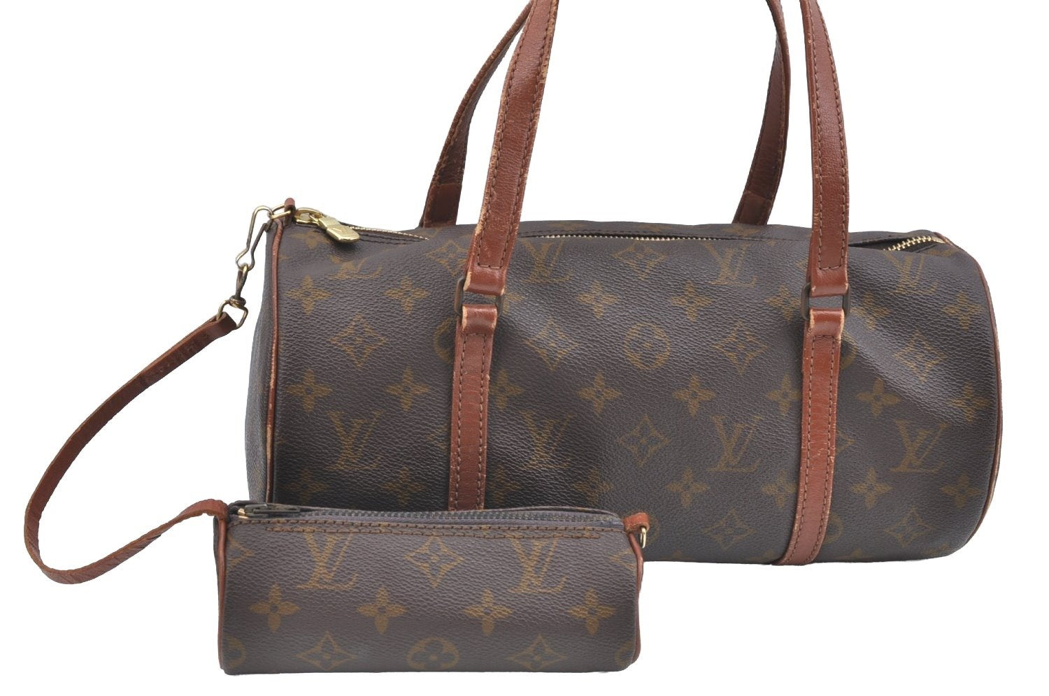 Authentic Louis Vuitton Monogram Papillon 30 Hand Bag Old Model LV K5895
