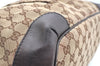 Authentic GUCCI Sukey 2Way Shoulder Tote Bag GG Canvas Leather Brown K5900
