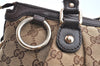 Authentic GUCCI Sukey 2Way Shoulder Tote Bag GG Canvas Leather Brown K5900