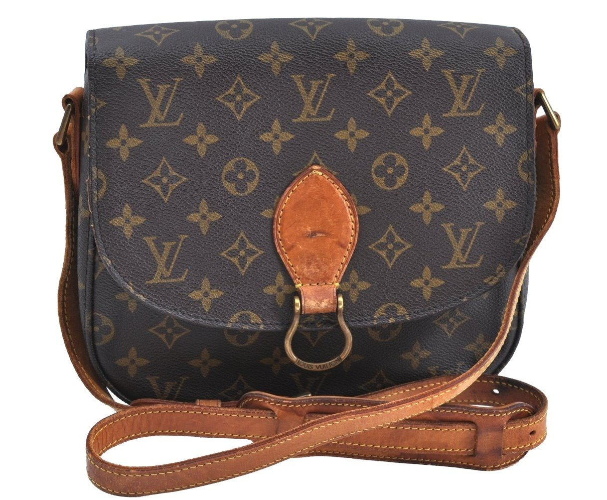 Authentic Louis Vuitton Monogram Saint Cloud GM M51242 Shoulder Cross Bag K5901