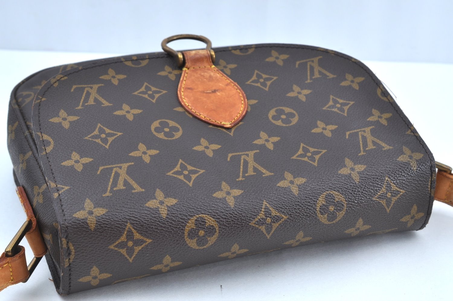 Authentic Louis Vuitton Monogram Saint Cloud GM M51242 Shoulder Cross Bag K5901