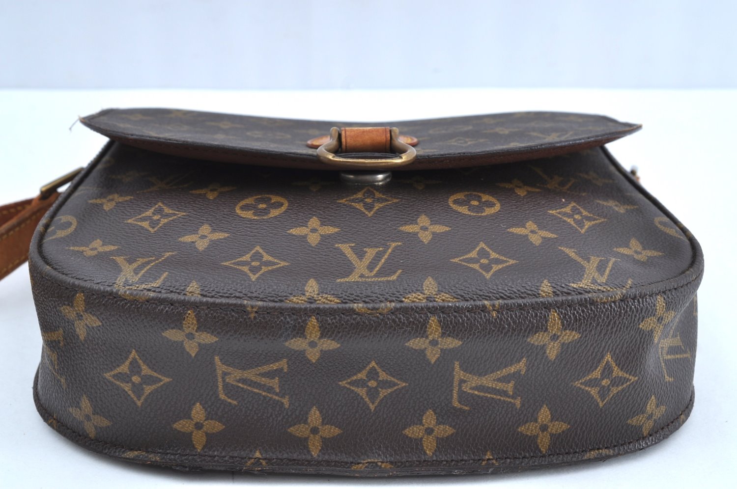 Authentic Louis Vuitton Monogram Saint Cloud GM M51242 Shoulder Cross Bag K5901