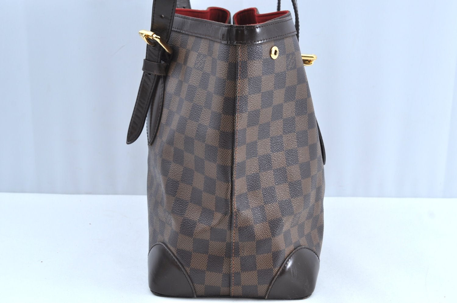 Authentic Louis Vuitton Damier Hampstead MM Shoulder Tote Bag N51204 LV K5903