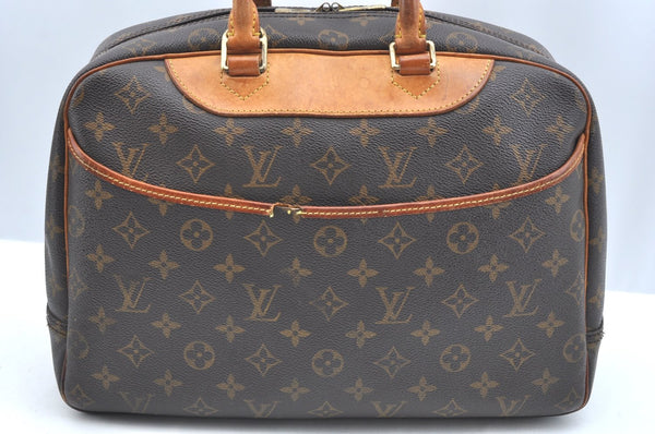 Authentic Louis Vuitton Monogram Deauville Hand Bag M47270 LV K5918