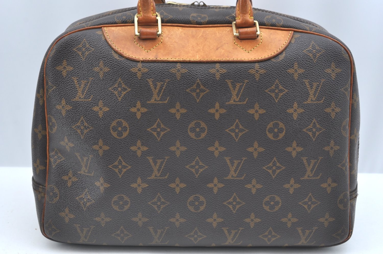 Authentic Louis Vuitton Monogram Deauville Hand Bag M47270 LV K5918