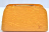 Authentic Louis Vuitton Epi Dauphine Cosmetic Pouch Yellow M48449 LV Junk K5925