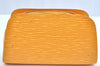 Authentic Louis Vuitton Epi Dauphine Cosmetic Pouch Yellow M48449 LV Junk K5925
