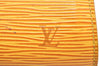 Authentic Louis Vuitton Epi Dauphine Cosmetic Pouch Yellow M48449 LV Junk K5925