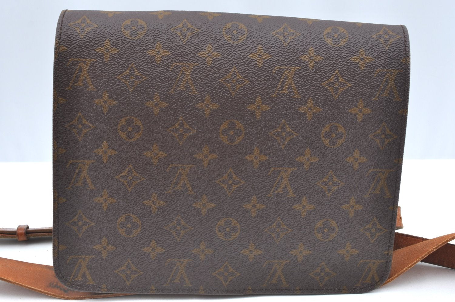 Auth Louis Vuitton Monogram Cartouchiere GM Shoulder Bag Old Model Junk K5933