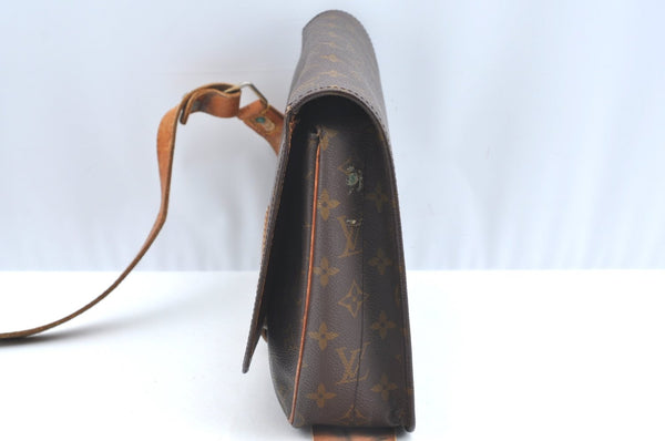 Auth Louis Vuitton Monogram Cartouchiere GM Shoulder Bag Old Model Junk K5933