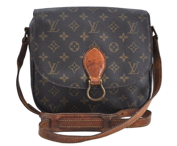 Authentic Louis Vuitton Monogram Saint Cloud GM M51242 Shoulder Cross Bag K5935
