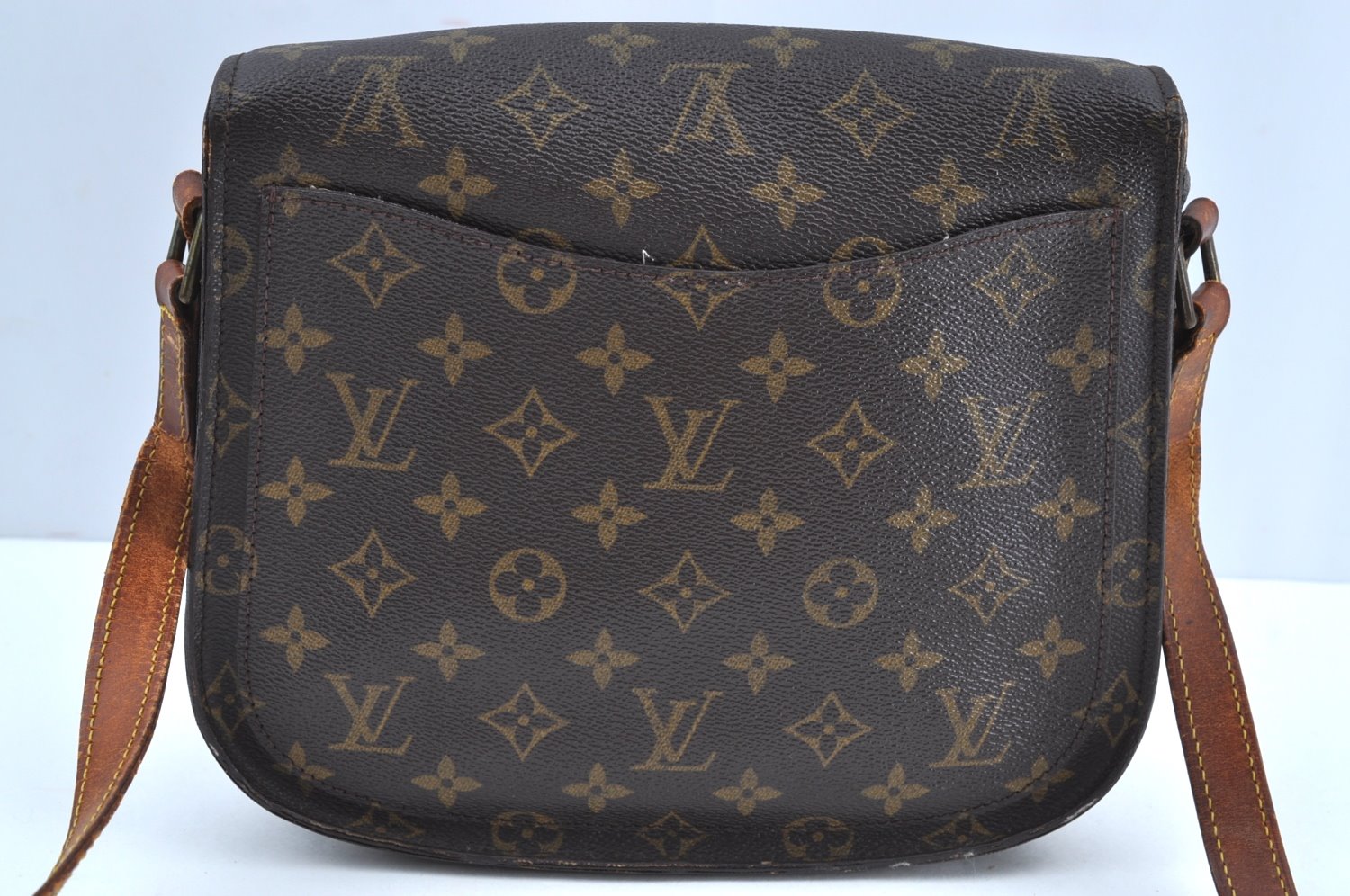 Authentic Louis Vuitton Monogram Saint Cloud GM M51242 Shoulder Cross Bag K5935